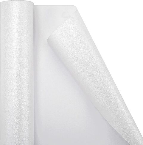 Flyhill Mini Roll Wrapp Paper -46.8sq.ft.ttl (17inch*32.8ft) - لون صلبة مع ورقة غلاف زرقاء تلق in Kuwait