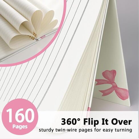 Pink Coquette Bow Christian Notebook, Inspirational Christian Journal for Women, With God All Things are Possible Bible Journal Notebook, Bible Journaling Hardcover Spiral Notebook 5.5x8.3 Inch in Saudi Arabia