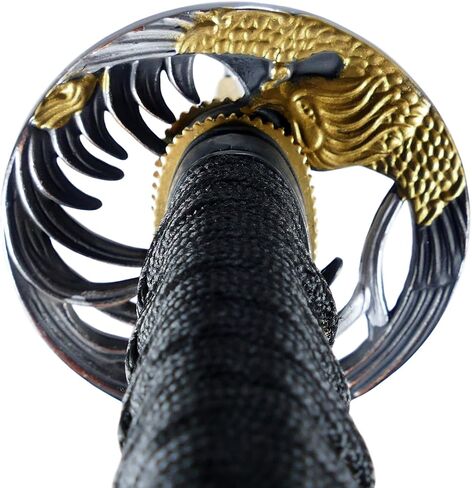 Makoto Hand Forged Razor Sharp 41" Black Samurai Katana Sword - Hand Painted High Gloss Black Scabbard in Saudi Arabia