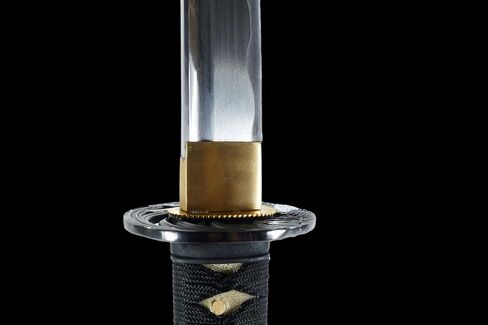Makoto Hand Forged Razor Sharp 41" Black Samurai Katana Sword - Hand Painted High Gloss Black Scabbard in Saudi Arabia