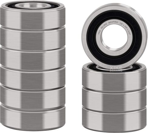 XiKe 10 Pcs R24-2RS Double Rubber Seal Bearings 1-1/2" x 2-5/8" x 9/16", Pre-Lubricated and Stable Performance and Cost Effective, Deep Groove Ball Bearings. in Kuwait