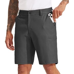 Willit Men's Golf Shorts Hiking Cargo Shorts Athletic Quick Dry Stretch Casual Work Shorts with Pockets 10"