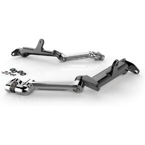 Ciro Floorboard Highway Peg Mounts with Chrome Arm