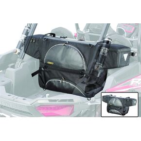 Nelson-Rigg USA UTV Rear Cargo Bag Fits Most UTV’s including Polaris RZR, Kawasaki KRX, CFMoto ZForce. Universal Mounting, 2 side pockets, 2 large compartment, reflective accents