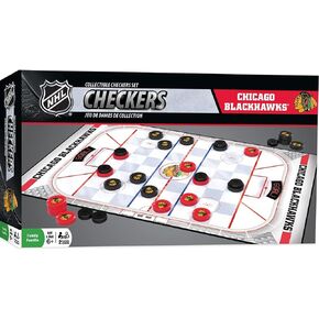 MasterPieces NHL Chicago Blackhawks Checkers Board Game , 13" x 21"