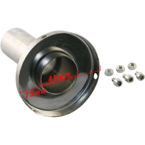 Universal Exhaust Muffler Tip Removable Silencer 3 inch Stainless Steel Round Exhaust Muffler Tip Silence(76mm)