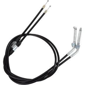 WOOSTAR 50.4" Brake Cable with Adjuster Replacement for 50cc 70cc 90cc 110cc 125cc ATV 4 Wheeler Quad Pack of 2