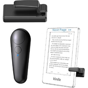RF Remote Control Page Turner for Kindle Paperwhite Kobo eReaders, Remote Page Turner for Phone iPad iOS Android Tablets Taking Reading Novels Taking Accessories, Black