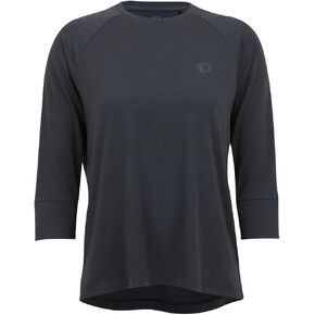 PEARL IZUMI Women's Canyon Merino 3/4 Sleeve Jersey, Moisture-Wicking Short Sleeve Bike Jersey, Standard Fit for Cycling,