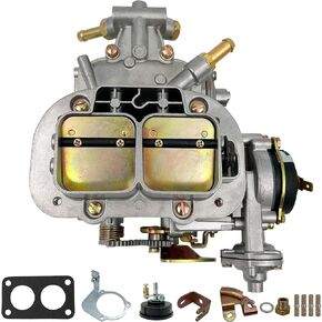 New 2 Barrel Carburetor for Weber 38/38 Carburetor 38X38 rebuild kit for Toyota Fiat Renault Ford VW Dodge Pickup BMW Daewoo Mitsubishi 428 progressive Electric Choke CFM390 4Cyl
