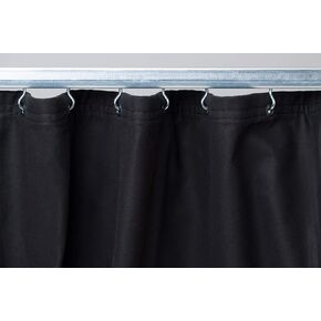 CCS CHICAGO CANVAS & SUPPLY Black Golf Simulator Commando Cloth Curtain, Black, 10 by 10 Feet