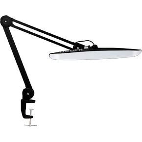 مصباح مهمة Neatfi XL 2,200 لومن LED، مصباح مكتب فائق السطوع 24 وات، 117 قطعة SMD LED، 4 مستويات سطوع، عاكس للضوء، ضوء LED للمهام للمنزل والمكتب ومنضدة العمل (غير CCT، أبيض)