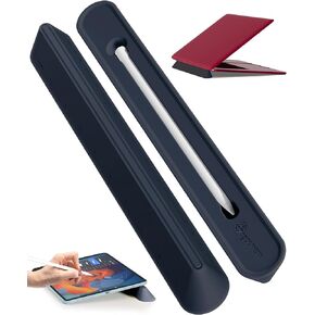 3 in 1 Silicone Laptop Stand for Desk - Keyboard Riser for Ergonomic Typing/Reading, Portable Laptop Cooling Stand, 9"/24cm Measurable Pencil Case Holder - Oval Base, Bright Beige