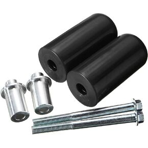 Frame slider,10mm universal Large motorcycle frame slider crash protection For Yamaha Suzuki Honda(2ps) (White)