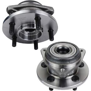 Autoround 513084 Front Wheel Hub and Bearing Assembly 2PCS fit for Jeep Cherokee Wrangler Grand Cherokee TJ Comanche Wagoneer 5 Lug