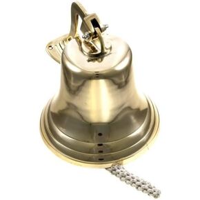 11" H Brass Ship Bell Polished Nautical - Jumbo Bells ( Dia - 8 IN )