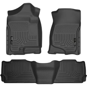Husky Liners - Weatherbeater | Fits 2007 - 2014 Chevrolet Suburban 1500/GMC Yukon XL1500, Fits 2007 - 2013 Cadillac Escalade EXT/Chevrolet Avalanche - Front & 2nd Row Liner - Black, 3 pc. | 98261 in Saudi Arabia