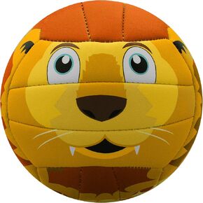 كرة طائرة صغيرة باللون الأصفر/البني، مخيطة آليًا، 5 1/2 بوصة in Kuwait