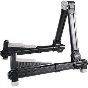 حامل جيتار قابل للطي، حامل جيتار عالمي على شكل حرف A من Meeland، مسند جيتار قابل للتعديل والمحمول للجيتار الكلاسيكي، القيثارات الصوتية، القيثارات الكهربائية، الجهير والقيثارة مثالية للمسرح والمنزل in Kuwait