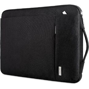 حافظة كمبيوتر محمول واقية 360 درجة من LANDICI مقاس 11.6 بوصة لجهاز Surface Pro 7 8 9/Laptop Go 2 3، MacBook Air 11، حقيبة كمبيوتر صغيرة لحمل جهاز Chromebook مقاس 11-12 بوصة، رفيعة، مقاومة للصدمات، مقاومة للماء، أسود