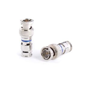 THE CIMPLE CO BNC Compression Connector for RG6 Coaxial Cable - Pack of 10 - Solid Construction with High Grade Metals - Male BNC Connectors for CCTV, SDI, HD-SDI, Siamese, Security Camera
