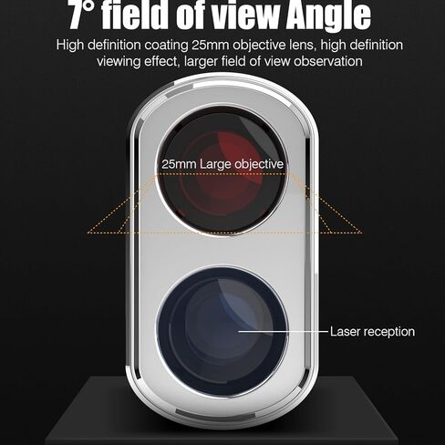 محدد مدى الجولف مع مفتاح منحدر - مكتشف نطاق ليزر لمسافة 1500 ياردة، قياس المنحدر، قفل العلم مع اهتزاز النبض، تكبير 6X، قابل لإعادة الشحن in Kuwait