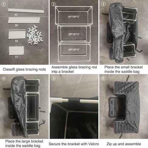 ATV Storage Bags ATV Rear Seat Gear Bag Water-Resistant w/Cushion, Large Capacity ATV Cargo Bag Compatible with Arctic Cat, Brute Force, Sportsman, (Black, 11LBS Maximum Load on the Top of the Bag) in Kuwait