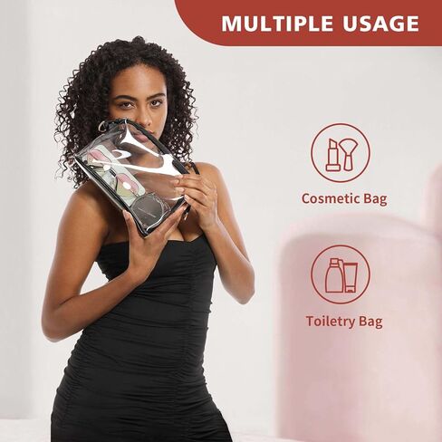 حقيبة شفافة معتمدة من Vorspack - حقيبة كروس شفافة وحقائب شفافة لطيفة للنساء، محفظة شفافة للحفلات الموسيقية والمهرجانات الرياضية in Kuwait