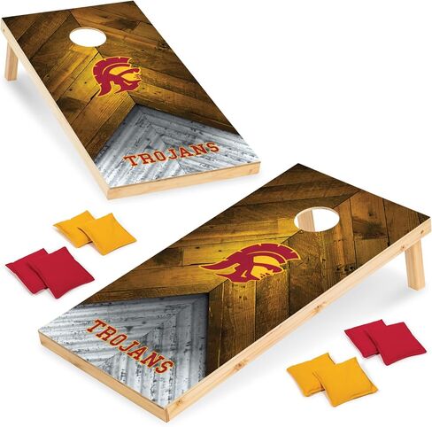 Wild Sports 2' x 4' Regulation Size Solid Wood College Cornhole Set with Direct Print HD Team Graphics Great Gift for Any NCAA Fan! Bean Bag Toss Family Outdoor Game in Saudi Arabia