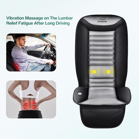 أغطية مقاعد تبريد Snailax للسيارة، وسادة مقعد السيارة جيدة التهوية، وسادة تبريد مقعد السيارة مع سرعتين للهواء البارد، مناسبة عالميًا لشاحنة السيارة ذات الدفع الرباعي والمنزل والمكتب in Kuwait