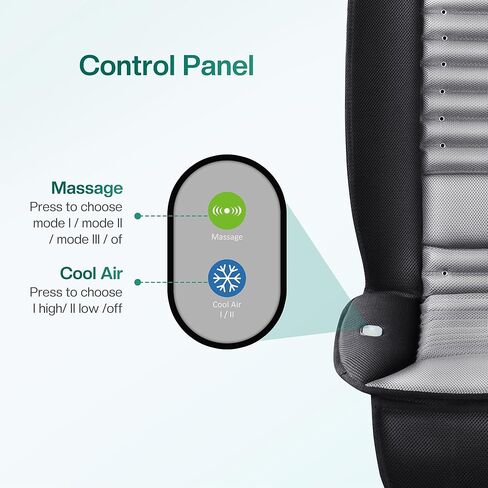 أغطية مقاعد تبريد Snailax للسيارة، وسادة مقعد السيارة جيدة التهوية، وسادة تبريد مقعد السيارة مع سرعتين للهواء البارد، مناسبة عالميًا لشاحنة السيارة ذات الدفع الرباعي والمنزل والمكتب in Kuwait