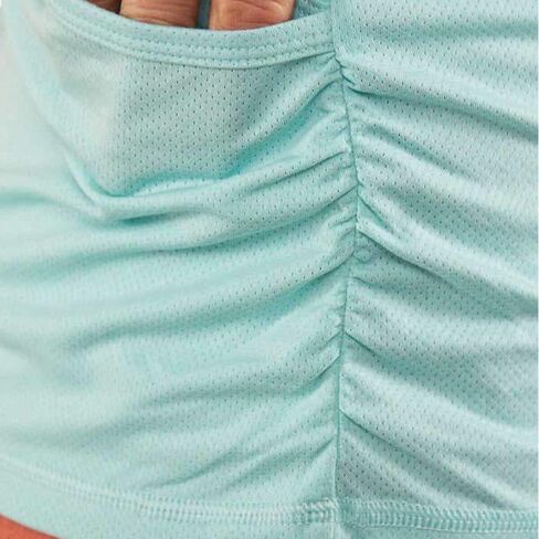 تي شيرت نسائي من Club Ride Apparel Deer Abby Tech - بلوفر بأكمام قصيرة لركوب الدراجات - أزرق ملائكي - مقاس X-Large in Kuwait