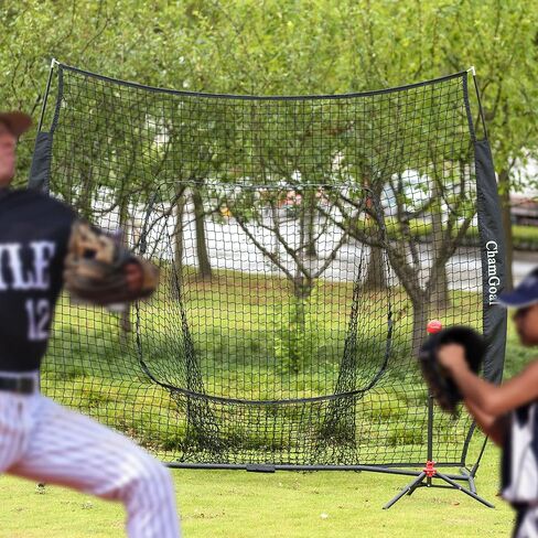 مجموعة تي شيرت وشبكة بيسبول للبيسبول مقاس 7 × 7 بوصات، شبكة بيسبول للبيسبول وشبكة للضرب والرمي، معدات تدريب البيسبول ذات 3 ألوان مع كرة مرجحة in Kuwait