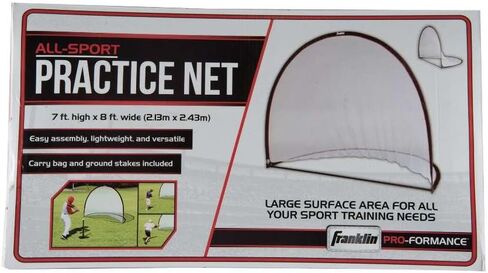 Franklin Sports Pop Up Baseball Net - Baseball + Teeball Portable Hitting + Pitching Net - Backyard Soft Toss + Practice Net for Kids - All Sport Youth Net,Black in Saudi Arabia