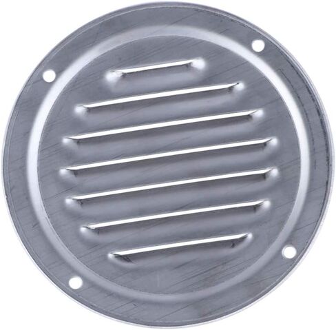 Hoffen 2 Pack Stainless Steel 5Inch Stamped Louvered Vent Round Ventilation Plate Vent Butterfly Air Vent Gill Plate for Marine Boats Accessories in Kuwait