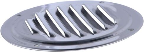 Hoffen 2 Pack Stainless Steel 5Inch Stamped Louvered Vent Round Ventilation Plate Vent Butterfly Air Vent Gill Plate for Marine Boats Accessories in Kuwait