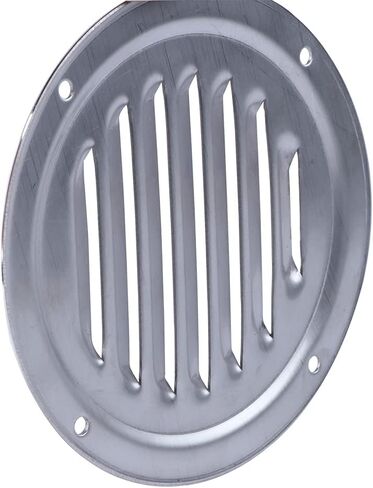 Hoffen 2 Pack Stainless Steel 5Inch Stamped Louvered Vent Round Ventilation Plate Vent Butterfly Air Vent Gill Plate for Marine Boats Accessories in Kuwait