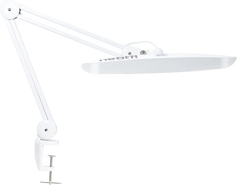 مصباح مهمة Neatfi XL 2,200 لومن LED، مصباح مكتب فائق السطوع 24 وات، 117 قطعة SMD LED، 4 مستويات سطوع، عاكس للضوء، ضوء LED للمهام للمنزل والمكتب ومنضدة العمل (غير CCT، أبيض) in Saudi Arabia