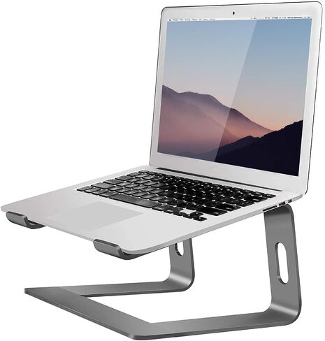 حامل كمبيوتر محمول من الألومنيوم من Orionstar متوافق مع جهاز Mac MacBook Air Pro مقاس 10 إلى 15.6 بوصة، وحامل مصعد مريح (وردي) in Kuwait
