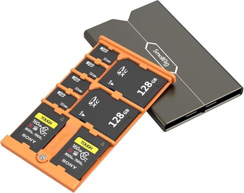 SMALLRIG Memory Card Case Holder Anti-Shock Anti-Fall and Scratch Suitable for SD/Micro SD/SIM Cards for Photography Enthusiasts - 2832B in Kuwait