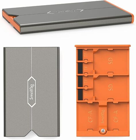 SMALLRIG Memory Card Case Holder Anti-Shock Anti-Fall and Scratch Suitable for SD/Micro SD/SIM Cards for Photography Enthusiasts - 2832B in Kuwait