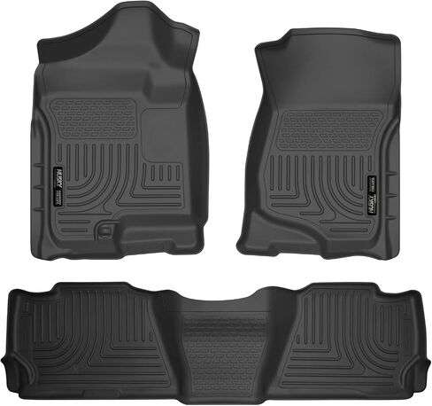 Husky Liners - Weatherbeater | Fits 2007 - 2014 Chevrolet Suburban 1500/GMC Yukon XL1500, Fits 2007 - 2013 Cadillac Escalade EXT/Chevrolet Avalanche - Front & 2nd Row Liner - Black, 3 pc. | 98261 in Saudi Arabia