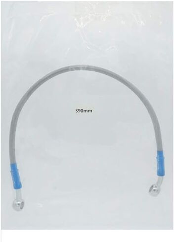 SYUU 390mm 39cm M10 Reinforced Hydraulic Brake Oil Hose Line Banjo Fitting Stainless Steel End Braided Cable Compatible with Pit Dirt Bike Enduro Motocross Street Bikes Sport Bikes in Saudi Arabia
