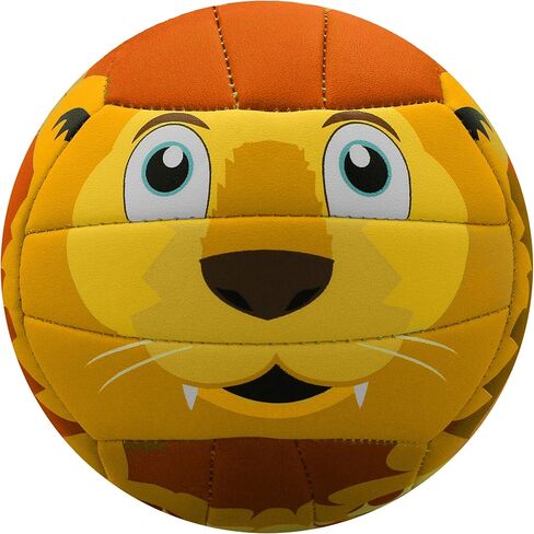 كرة طائرة صغيرة باللون الأصفر/البني، مخيطة آليًا، 5 1/2 بوصة in Kuwait