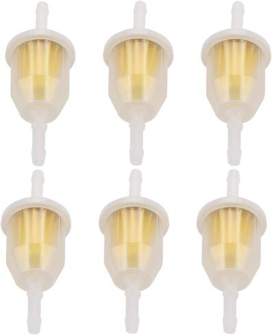 AM116304 فلتر الوقود 1/4 "مرشحات الوقود المضمنة بالغاز استبدال فلتر وقود المحرك الصغير لمنفاخ الثلج Go-Kart ATV UTV الترابية دراجة نارية جزازة العشب جرار جون ديري 25-050-22-S in Kuwait