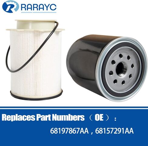 Upgrade Fuel Filter Water Separator Set 6.7L Cummins Diesel | Replacement for 2013-2018 Dodge Ram 2500 3500 4500 5500 | Replaces# 68197867AA, 68157291AA in Saudi Arabia