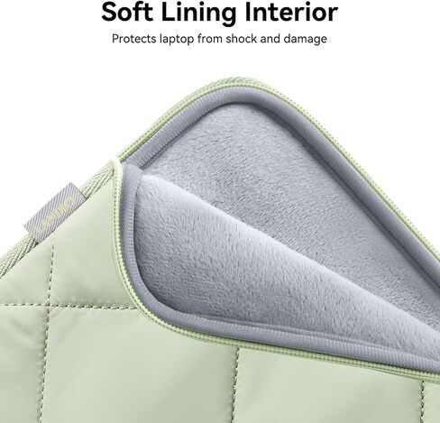 LANDICI Puffy Laptop Sleeve for 13-13.6 inch MacBook Air M3/A3113 2024, M2/A2681 M1/A2337, MacBook Pro M2 M1/A2338 2024-2016, iPad Pro 12.9, Laptop Carrying Case with Accessories Pouch, Apricot in Saudi Arabia