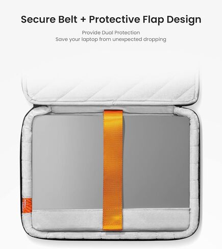 tomtoc 360 Protective Laptop Case for 15-inch MacBook Air M3/A3114 2024, M2/A2941 2023, 15 Inch Surface Laptop 6/5/4/3, Dell XPS 15 Plus, 15 MacBook Pro A1990 A1707, Water-Resistant Accessory Sleeve in Saudi Arabia