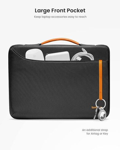tomtoc 360 Protective Laptop Case for 15-inch MacBook Air M3/A3114 2024, M2/A2941 2023, 15 Inch Surface Laptop 6/5/4/3, Dell XPS 15 Plus, 15 MacBook Pro A1990 A1707, Water-Resistant Accessory Sleeve in Saudi Arabia