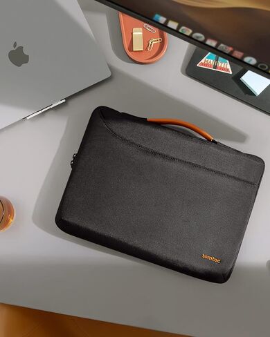 tomtoc 360 Protective Laptop Case for 15-inch MacBook Air M3/A3114 2024, M2/A2941 2023, 15 Inch Surface Laptop 6/5/4/3, Dell XPS 15 Plus, 15 MacBook Pro A1990 A1707, Water-Resistant Accessory Sleeve in Saudi Arabia